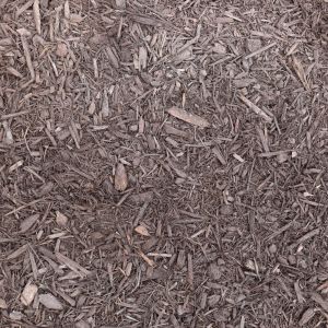 Brown shredded mulch showing consistent particle size and even texture across surface.