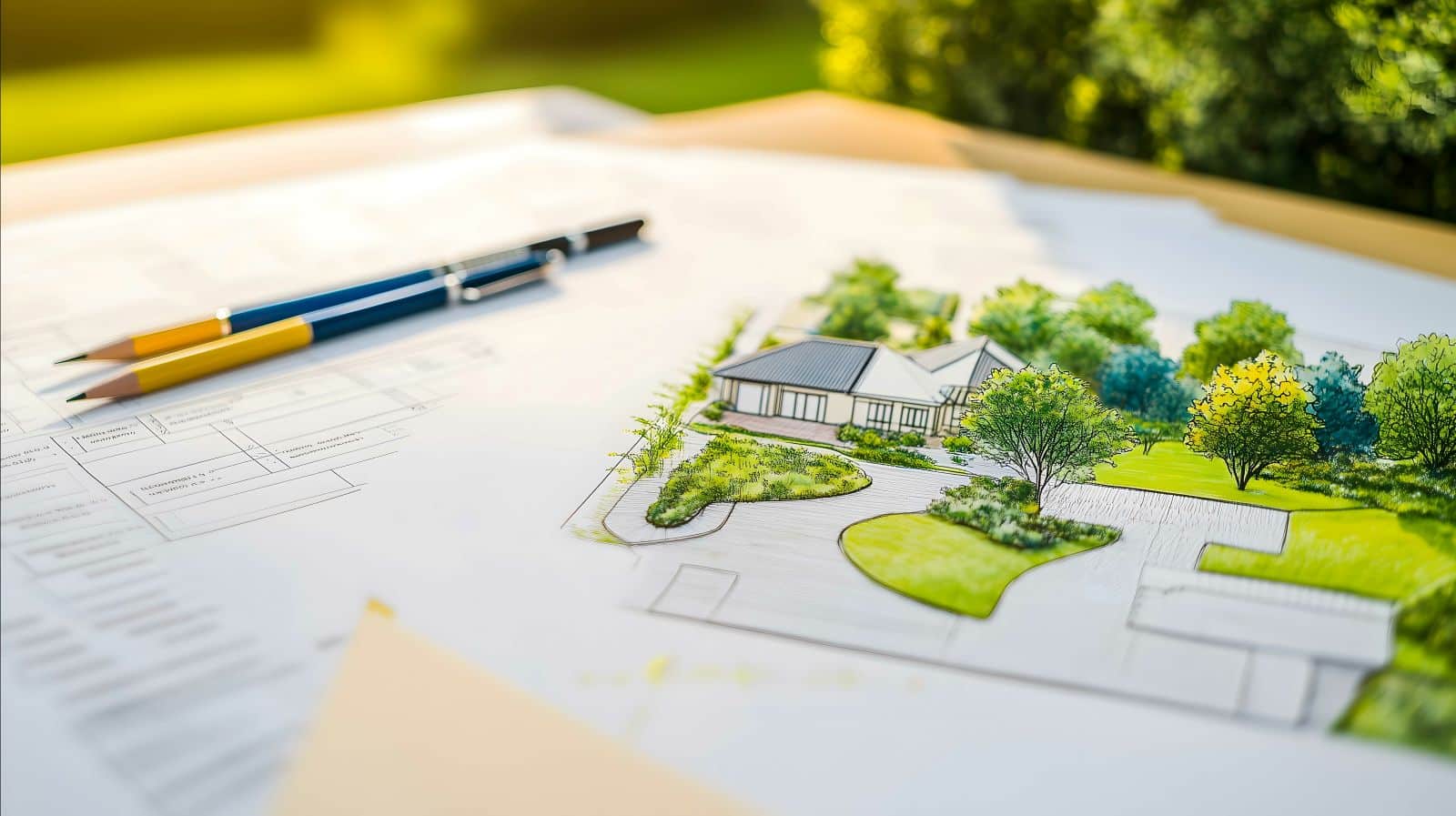 Conceptual landscape design plan for a Florida residential property.